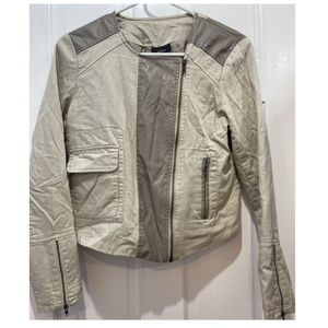Apt 9 Khaki Colored Zipper Jacket Women’s Size Small